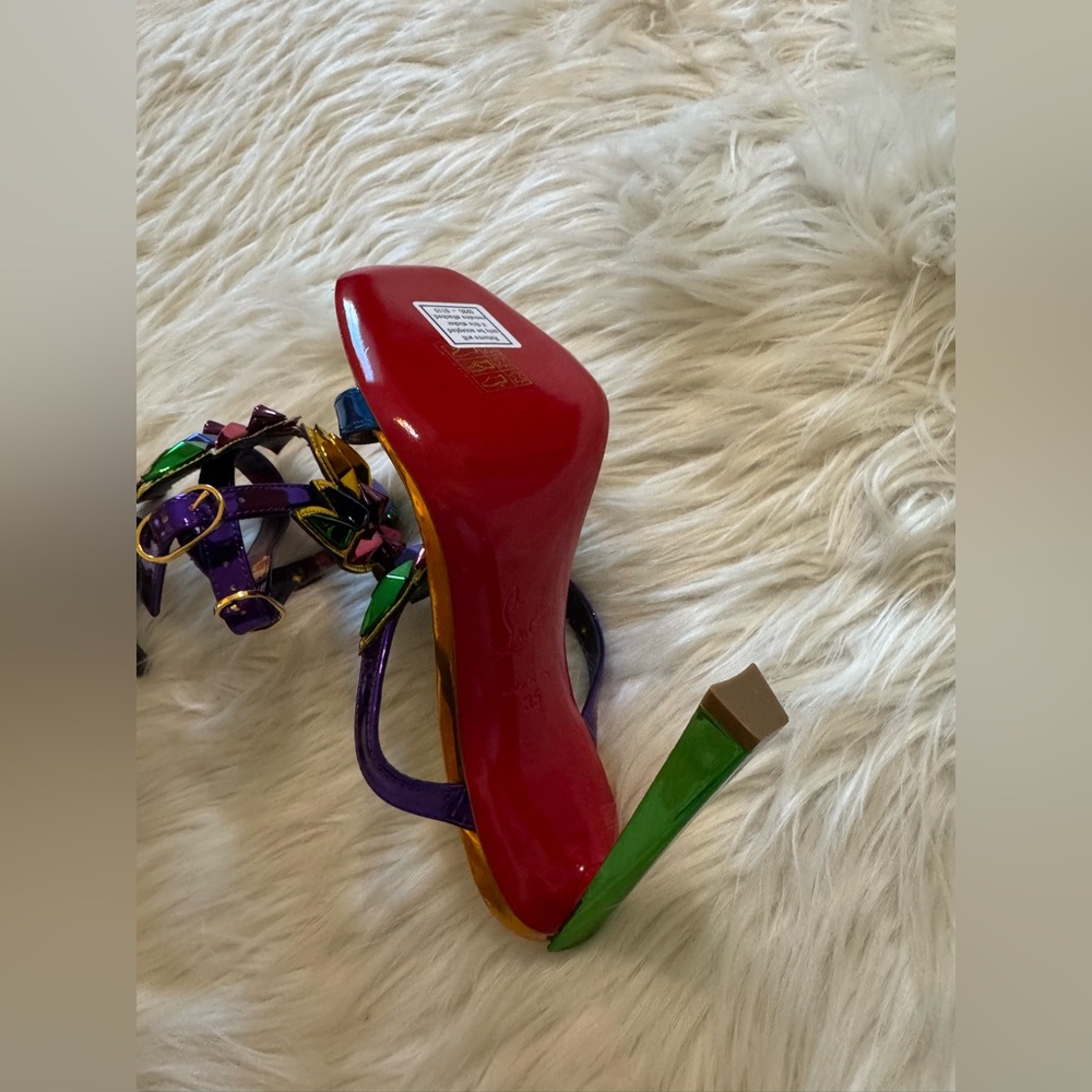 Christian Louboutin x Marvel Gladiator Sandals Multicolor 35 - Picture 11 of 12